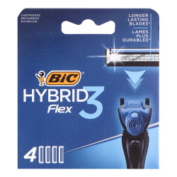 BIC HYBRID FLEX 3 REPLACEMENT BLADES, 4 CT