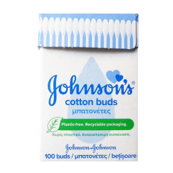 COTTON BUDS JOHNSONS BABY 100 PCS