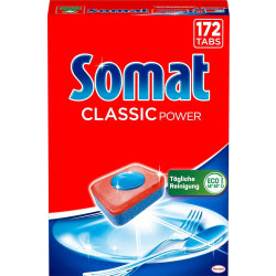 SOMAT POWER CLASSIC DISHWASHER TABLETS 172 PCS, 2.855 KG IN BOX