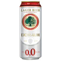 БЕЗАЛКОХОЛНА БИРА LAGER EICHBAUM 0.0%, КЕН 500 МЛ