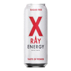 ENERGY DRINK WITH CAFFEINE X-RAY ENERGY SUGAR FREE, CAN 500 ML