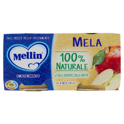 ПЛОДОВО ПЮРЕ MELLIN MELA 2Х100Г, ЧЕРВЕНА ЯБЪРКА