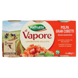 ДОМАТИ НА КУБЧЕТА VALFRUTTA GRAN CUBETTI 3x400 Г