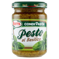 BERNI PESTO SAUCE BASIL GARLIC-FREE, GLASS 135 G