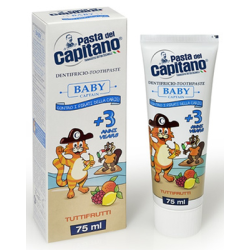 ДЕТСКА ПАСТА ЗА ЗЪБИ CAPITANO BABY 3+г. TUTTI FRUTTI, 75 МЛ