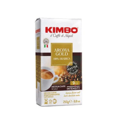 GROUND COFFEE KIMBO AROMA GOLD 100% ARABICA, PACK 250 G
