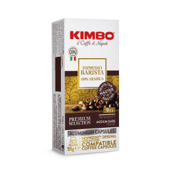КАПСУЛИ ЗА КАФЕ KIMBO BARISTA NESPRESSO ALU 10 БР, 55 Г