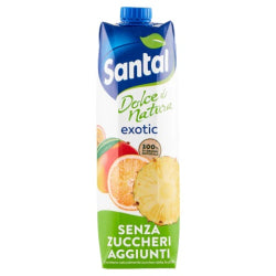 ПЛОДОВА НАПИТКА SANTAL ЕКЗОТИК БЕЗ ДОБАВЕНА ЗАХАР, 1 Л