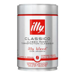 ILLY CLASSICO WHOLE BEAN COFFEE, 250G TIN