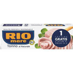 РИБА ТОН RIO MARE NATURE 3х80 Г В КОНСЕРВА