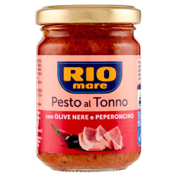 RIO MARE TUNA PESTO WITH BLACK OLIVES AND CHILLI 130 G