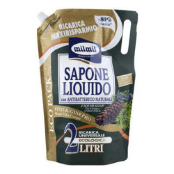 LIQUID SOAP MILMIL PINE AND JUNIPER, REFILL, 2 L