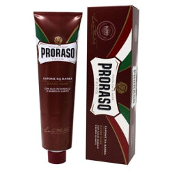 КРЕМ ЗА БРЪСНЕНЕ PRORASO ROSSO, САНДАЛОВО ДЪРВО В ТУБА, 150 МЛ
