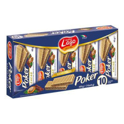 WAFFLES LAGO POKER COCOA 10x45 G