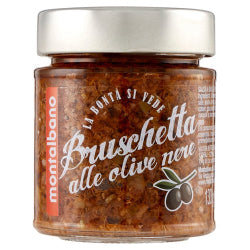 MONTALBANO BLACK OLIVE PASTE, GLASS 130 G