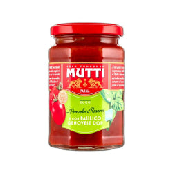 MUTTI TOMATO PUREE WITH BASIL, GLASS 280 G