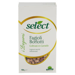 BORLOTTI BEANS SELECT CANNED, 400 G