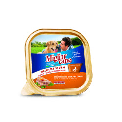 DOG PATE WITH WHITE MEAT AND CARROTS MIGLIOR CANE 150 G