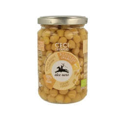 ORGANIC CHICKPEAS ALCE NERO, GLASS 300 G