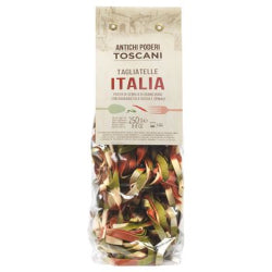 ПАСТА ANTICHI PODERI TAGLIATELLE ITALIA, ТРИЦВЕТНА, 250 Г