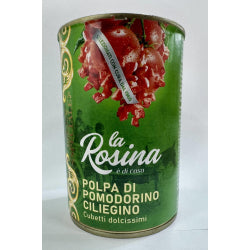 DICED CHERRY TOMATOES LA ROSINA CAN 400 G