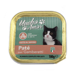 MUCHO AMOR CAT PATE WITH PRAWNS, 100G CAN