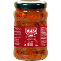 SUN-DRIED TOMATOES IN SUNFLOWER OIL MAZZA, GLASS 1700 ML