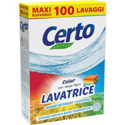 CERTO WASHING POWDER FOR COLOURED FABRICS 100 WASHES, BOX