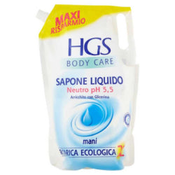 HGS BODY CARE NEUTRO LIQUID SOAP WITH GLYCERIN, REFILL 2 L