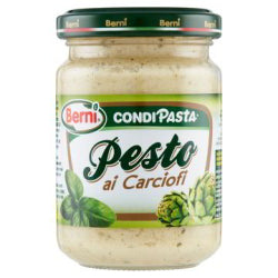 BERNI ARTICHOKE PESTO SAUCE, GLASS 135 G