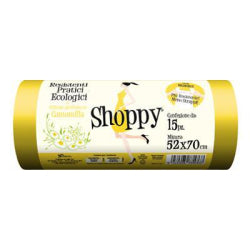 WASTE BAGS SHOPPY GIALLO/CAMOMILLA 52X70 CM, 15 PCS