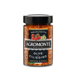 ПИКАНТНА РАЗЯДКА ОТ МАСЛИНИ И СУШЕНИ ЧЕРИ ДОМАТИ AGROMONTE 200 Г