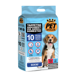 PET VOGUE ABSORBENT PADS FOR ANIMALS 60x60, 10 PCS