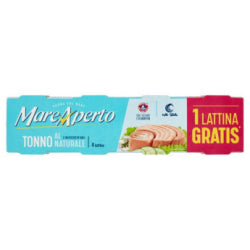 MARE APERTO TUNA IN BRINE, CAN 3+1x80 G
