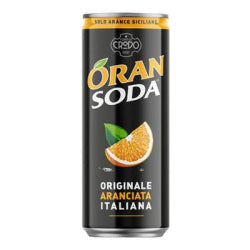 CRODO ORAN SODA ORANGE FLAVOURED SPARKLING DRINK, CAN 330 ML