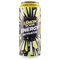 ЕНЕРГИЙНА НАПИТКА LEMON SODA ЛИМОН 500 МЛ КЕН