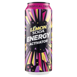 ENERGY DRINK LEMON SODA TROPICAL 500 ML CAN