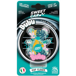 CAR AIR FRESHENER-BEAR SWEET CAR BUBU POP FLOWER