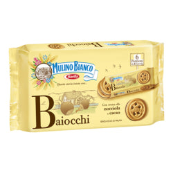 БИСКВИТИ MULINO BIANCO MINI BAIOCCHI SNACK, 336 Г NOCCIOLA