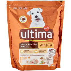 DRY FOOD FOR SMALL BREED DOGS ULTIMA MINI ADULT WITH CHICKEN 800 G