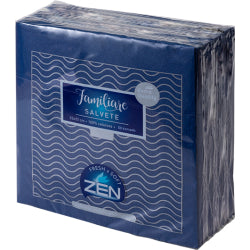 ZEN FAMILIARE NAPKINS, DARK BLUE, 1-PLY, 33x33 CM, 50 PCS