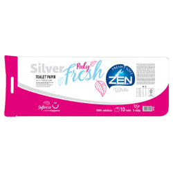 ТОАЛЕТНА ХАРТИЯ ZEN TOALET PAPIR SILVER FRESH, 3 ПЛАСТОВА, 10 БР