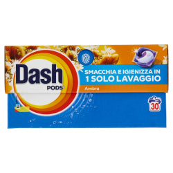 DASH AMBRA LAUNDRY CAPSULES 30 PCS