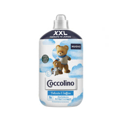 CONCENTRATED FABRIC SOFTENER COCCOLINO XXL FOR DELICATE FABRICS, 76 WASHES, 1.75 L