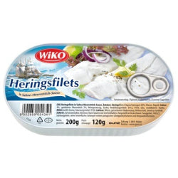 HERRING FILLETS WIKO IN HORSERADISH SAUCE 200 G