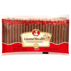 MATHEO MINI BISCUITS WITH CARAMEL FLAVOR, 150 G