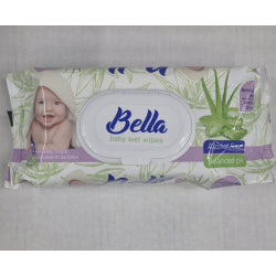 МОКРИ КЪРПИЧКИ BELLA BABY С АЛОЕ ВЕРА, 72 БР
