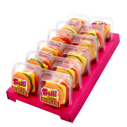 БОНБОНИ TROLLI, МИНИ ЖЕЛИРАН БУРГЕР, 50 Г
