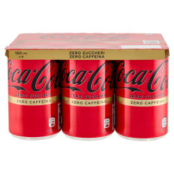БЕЗАЛКОХОЛНА НАПИТКА COCA COLA ZERO 6X150 МЛ, БЕЗ КОФЕИН