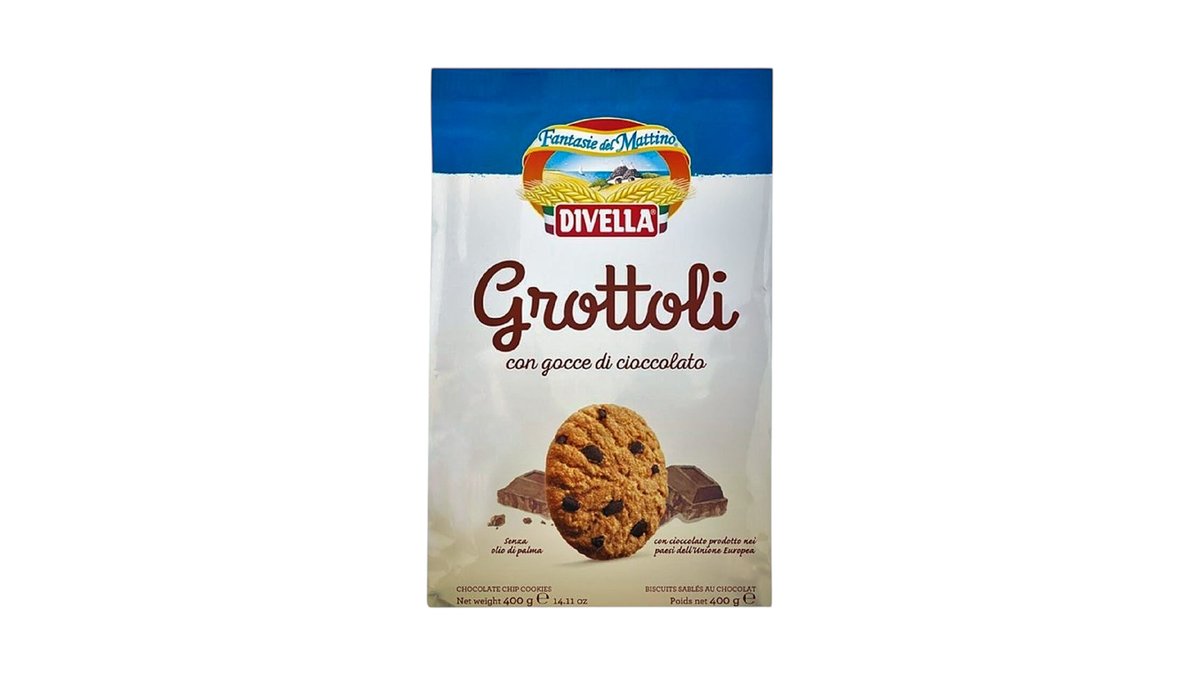 400g Divella Grotoli Biscuits with Chocolate Drops